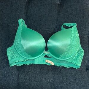 Aerie Emma Green Lace Push-Up Bra - 34B